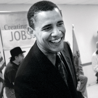 Barack Obama Black and White